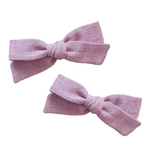 Load image into Gallery viewer, Regular Pigtail Bow| Mauve