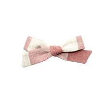 Load image into Gallery viewer, Regular Pigtail Bow | Pink Check