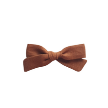 Load image into Gallery viewer, Petite Pigtail Bow Set | Rust