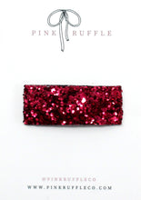 Load image into Gallery viewer, Glitter Snap Clips | Ruby Red