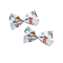 Load image into Gallery viewer, Petite Pigtail Bow Set | Rosa